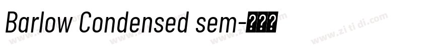 Barlow Condensed sem字体转换